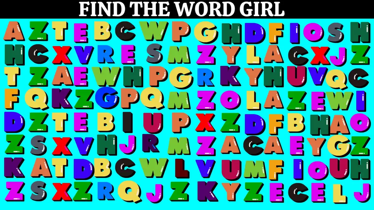 Thinking Test: If you have a 50/50 Vision Find the Word Girl in 15 Secs