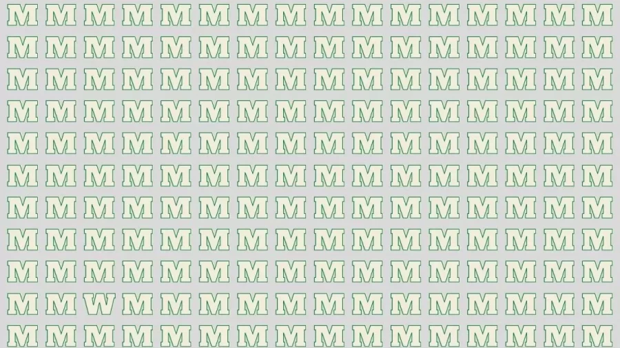 Visual Test: If You Have Eagle Eyes Find W Among M In 15 Secs