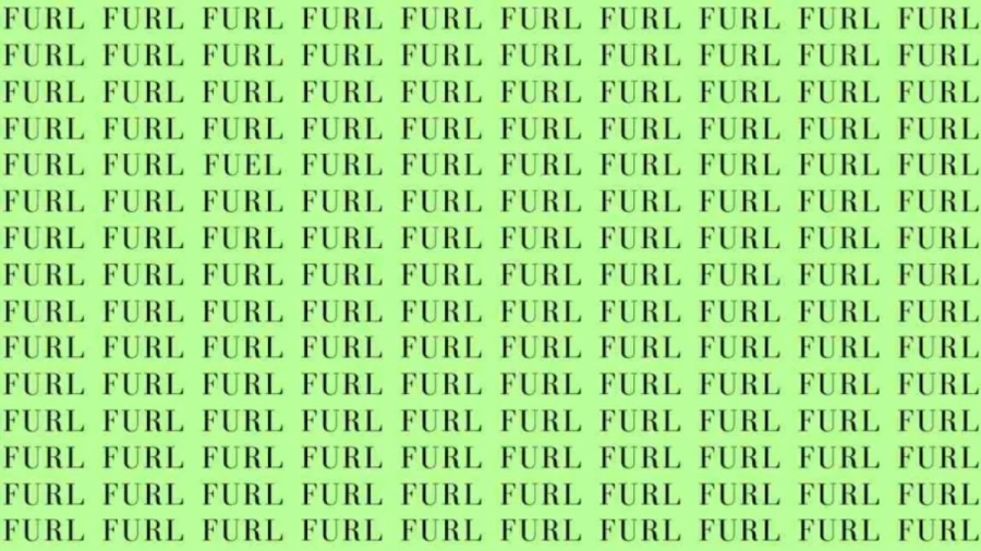 Observation Skill Test: If you have Eagle Eyes find the Word Fuel among Furl in 05 Secs