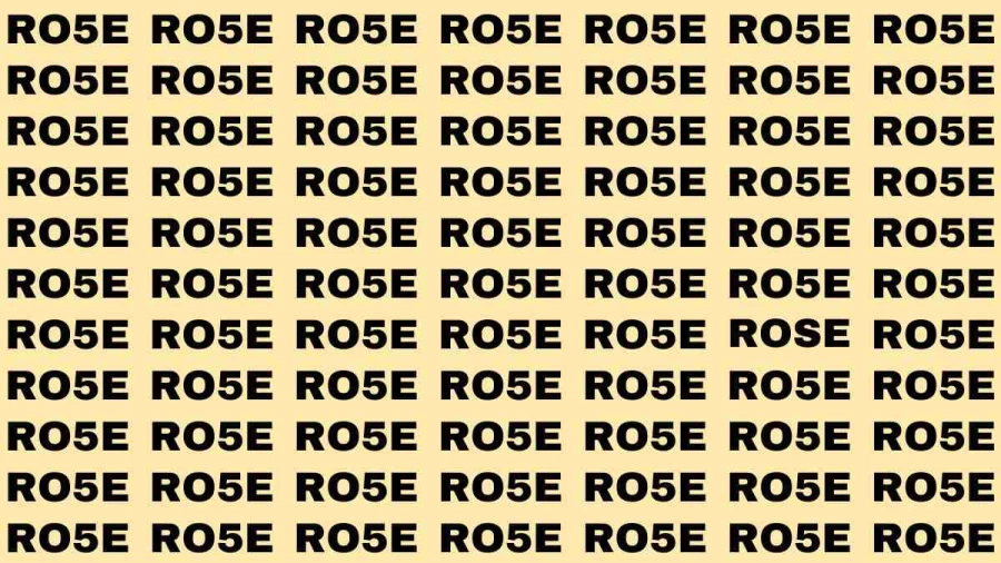 Brain Test: If you have Eagle Eyes Find the Word Rose in 14 Secs