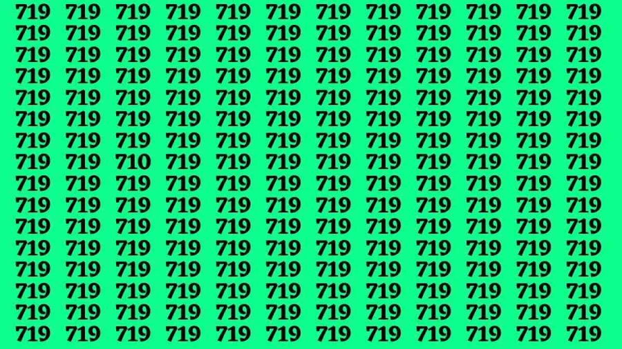 Observation Brain Test: If you have Eagle Eyes Find the number 710 in 10 Secs