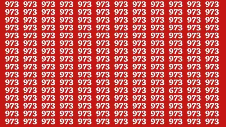 Observation Brain Test: If you have Hawk Eyes Find the Number 673 in 15 Secs