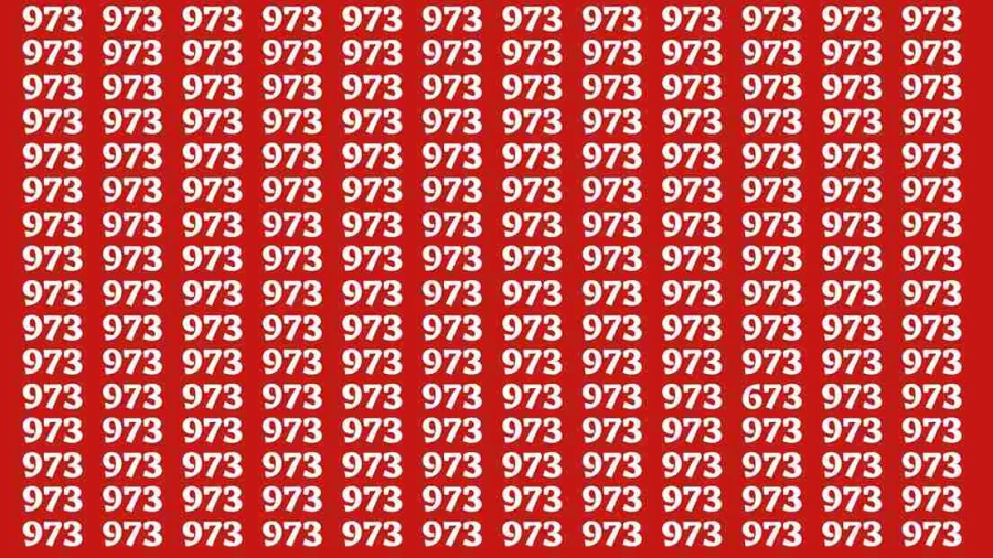 Observation Brain Test: If you have Hawk Eyes Find the Number 673 in 15 Secs