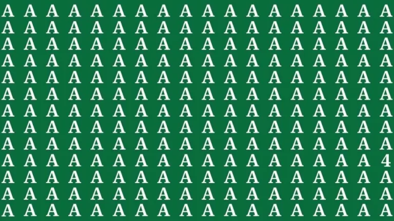 Observation Brain Test: If you have Hawk Eyes Find the Number 4 in 10 Secs