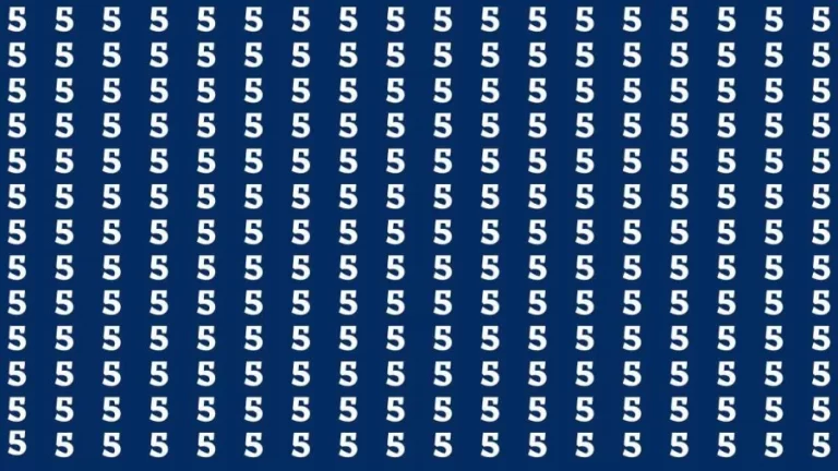 Observation Brain Test: If You Have Hawk Eyes Find 3 among the 5s within 20 Seconds?