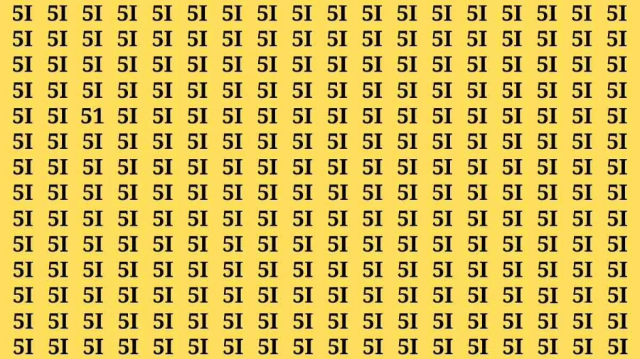 Observation Brain Test: If you have Hawk Eyes Find the Number 51 in 15 Secs