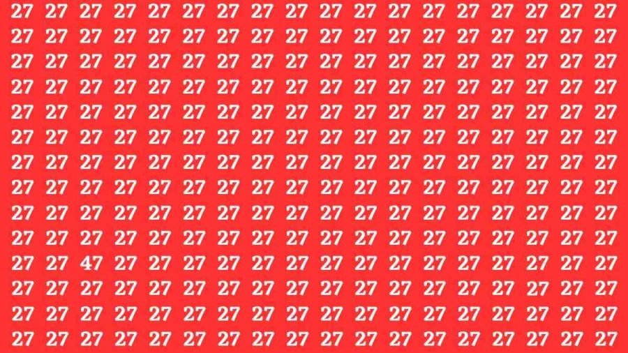 Brain Test: If you have Eagle Eyes Find the Number 47 in 15 Secs