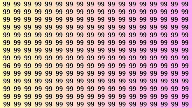 Observation Brain Test: If you have Sharp Eyes Find the Number 96 in 20 Secs