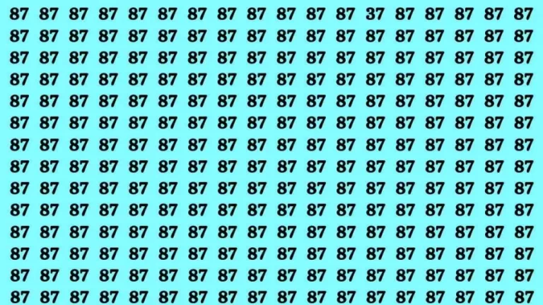 Observation Brain Test: If you have Eagle Eyes Find the number 37 in 12 Secs