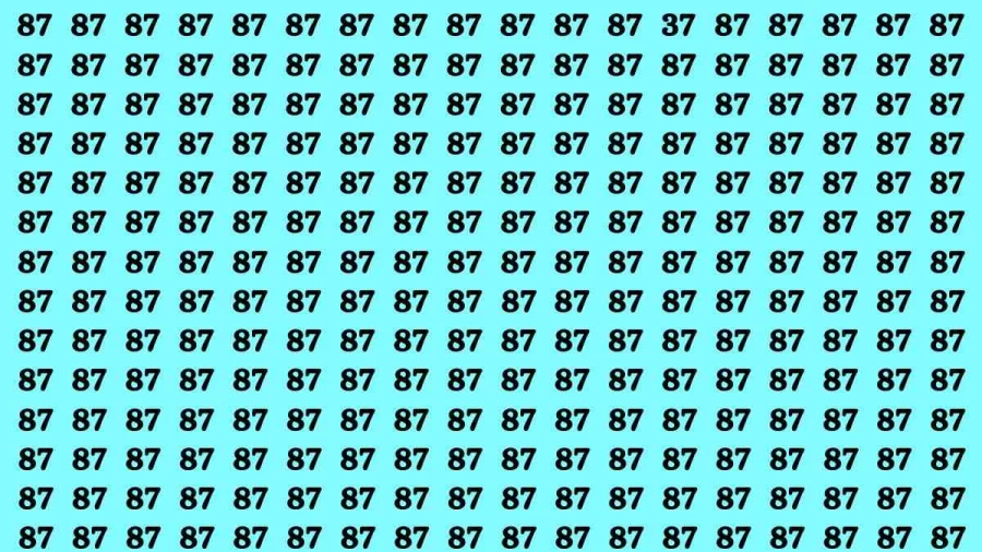 Observation Brain Test: If you have Eagle Eyes Find the number 37 in 12 Secs