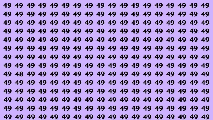 Observation Brain Test: If you have Keen Eyes Find the Number 48 in 15 Secs