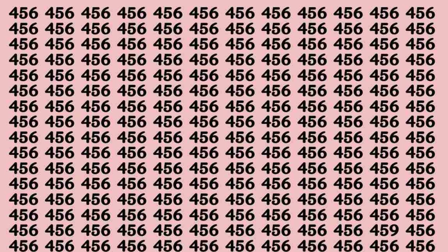 Brain Test: If you have Eagle Eyes Find the Number 459 in 15 Secs