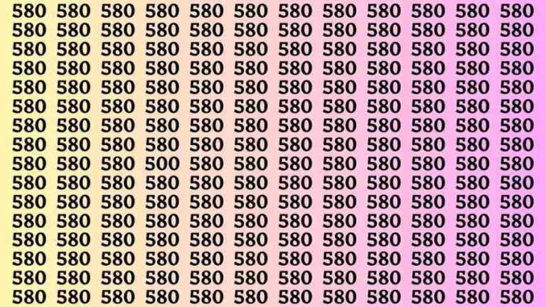 Brain Test: If you have Eagle Eyes Find the Number 500 in 15 Secs