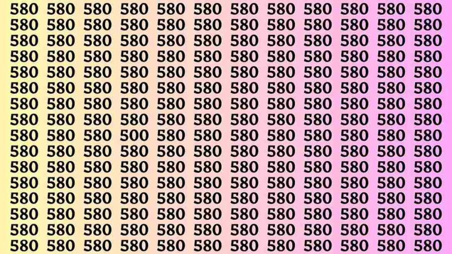 Brain Test: If you have Eagle Eyes Find the Number 500 in 15 Secs