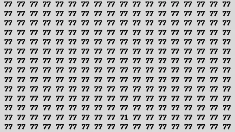 Observation Brain Test: If you have Keen Eyes Find the Number 71 in 15 Secs