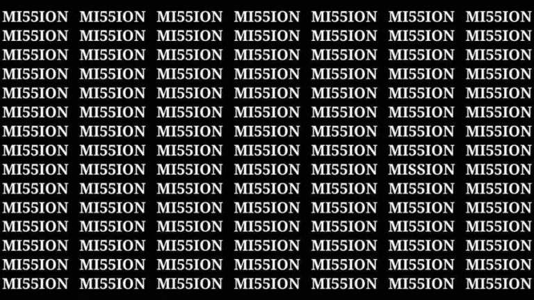 Observation Brain Test: If you have Eagle Eyes Find the Word Mission in 15 Secs