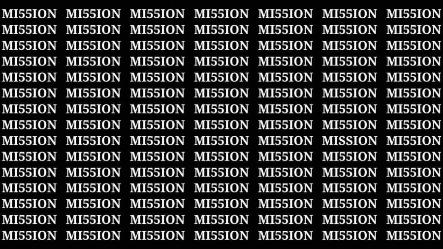 Observation Brain Test: If you have Eagle Eyes Find the Word Mission in 15 Secs