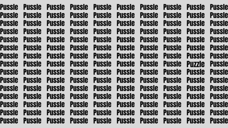 Brain Test: If you have Eagle Eyes Find the Word Puzzle in 15 Secs