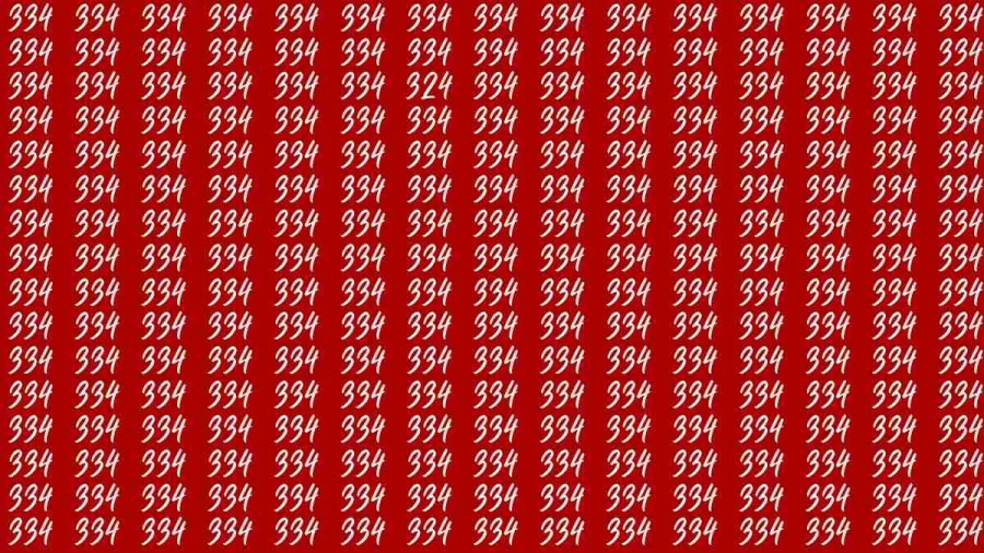 Observation Brain Test: If you have Sharp Eyes Find the Number 324 in 15 Secs