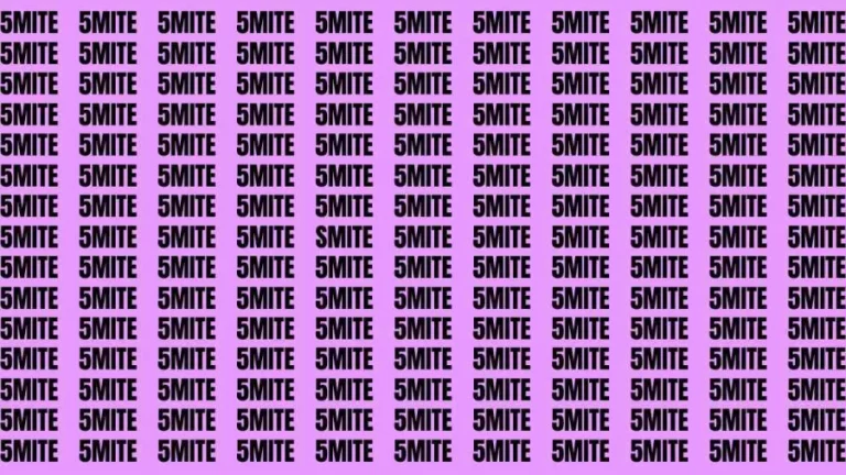 Brain Teaser: If you have Sharp Eyes Find the Word Smite in 20 Secs