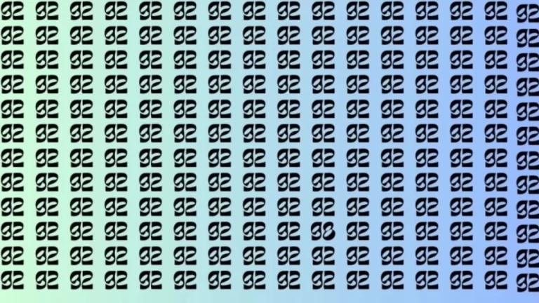 Observation Brain Test: If you have Eagle Eyes Find the Number 98 in 10 Secs