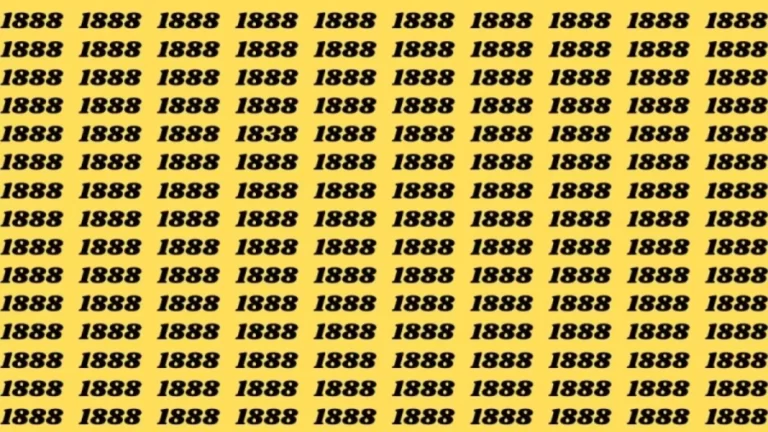 Brain Test: If you have Eagle Eyes Find the Number 1838 in 12 Secs