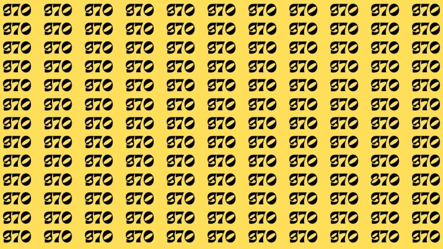 Observation Brain Test: If you have Hawk Eyes Find the Number 870 among 970 in 15 Secs