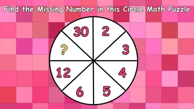 Brain Teaser IQ Test: Find the Missing Number in this Circle Math Puzzle