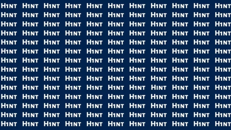 Observation Brain Test: If you have Hawk Eyes Find the Word Hint in 15 Secs