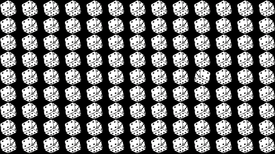 Optical Illusion Challenge: If you have hawk eyes, find the Odd Dice within 16 secs