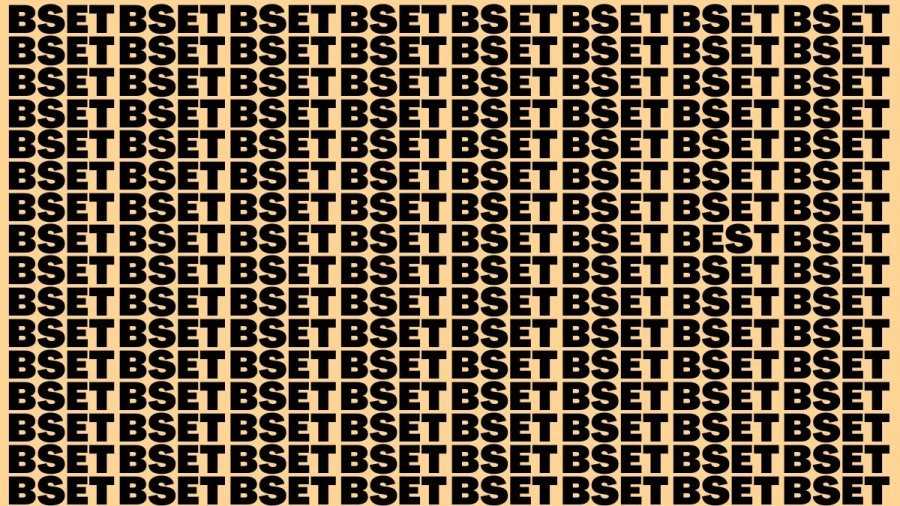 Optical Illusion Brain Test: If you have Eagle Eyes Find the Word Best in 15 Secs