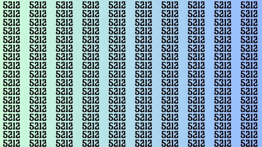 Brain Test: If you have Eagle Eyes Find the Number 5312 among 5212 in 15 Secs