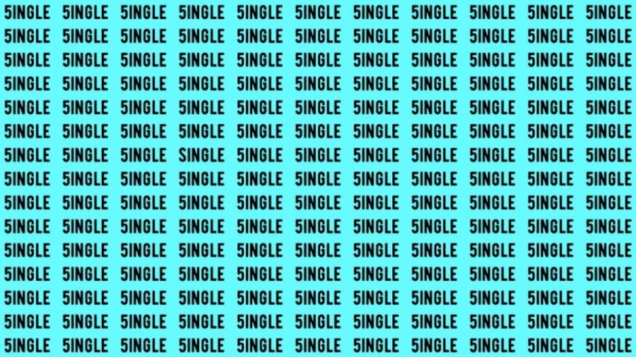 Brain Test: If you have Hawk Eyes Find the Word Single in 15 Secs