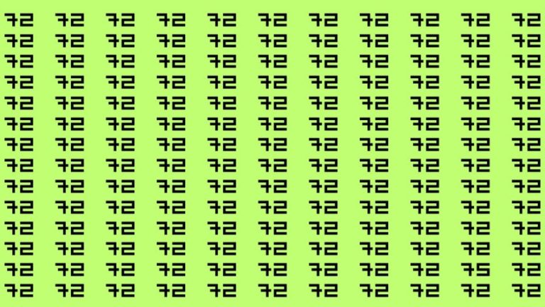 Brain Test: If you have Eagle Eyes Find the Number 75 among 72 in 12 Secs