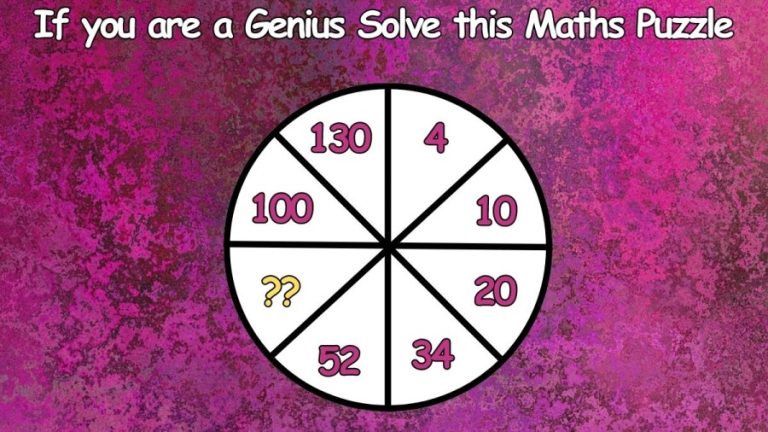 If you are a Genius Solve this Maths Puzzle in 20 Seconds