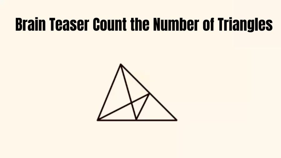 Brain Teaser Eye Test – Count the Number of Triangles in this Image