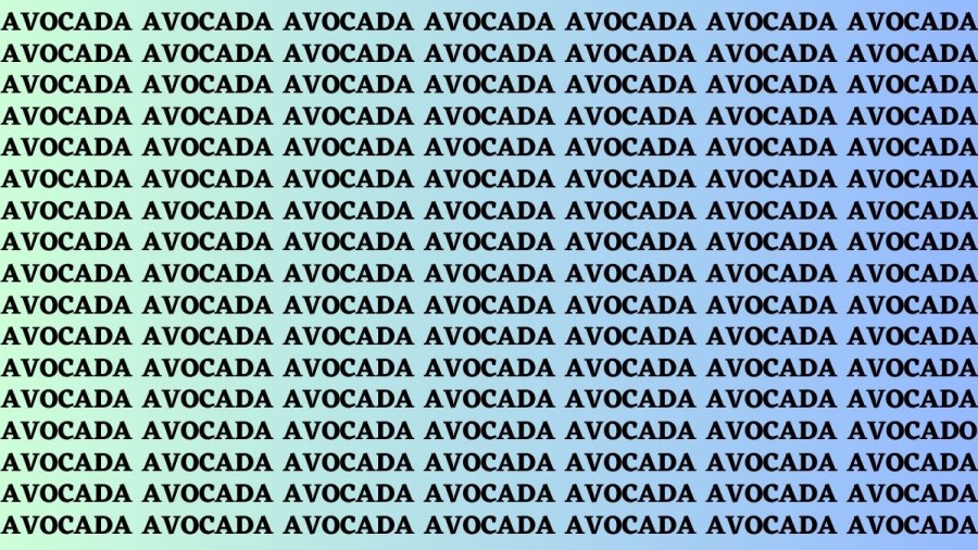 Observation Brain Test: If You Have Hawk Eyes Find Avocado Among Avocada in 22 Secs?