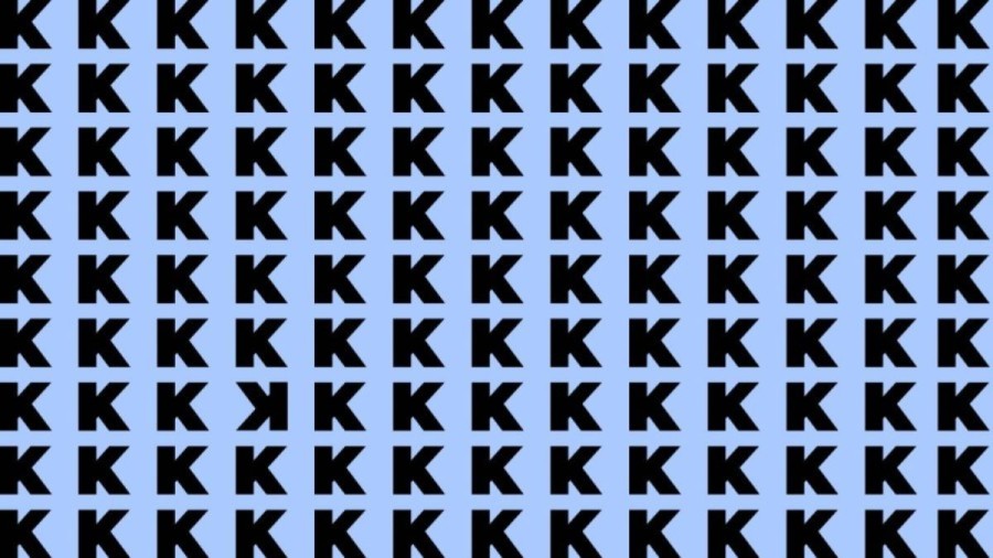 Optical Illusion: If you have Hawk Eyes find the Inverted K in the picture within 20 Secs