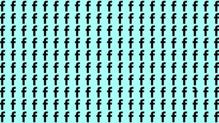 Optical Illusion: If you have Hawk Eyes find the Inverted F in the picture within 20 Secs