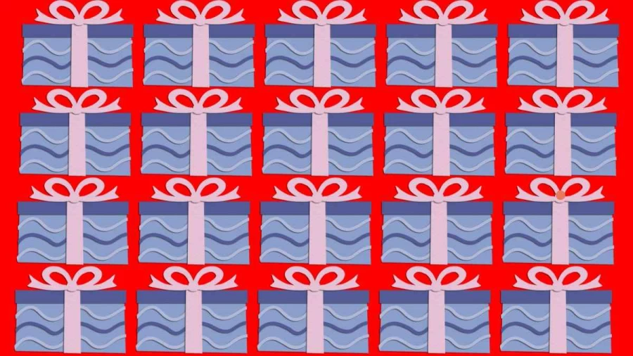 Brain Teaser: Can you Circle the Odd Gift in this Image within 10 seconds? Picture Puzzle