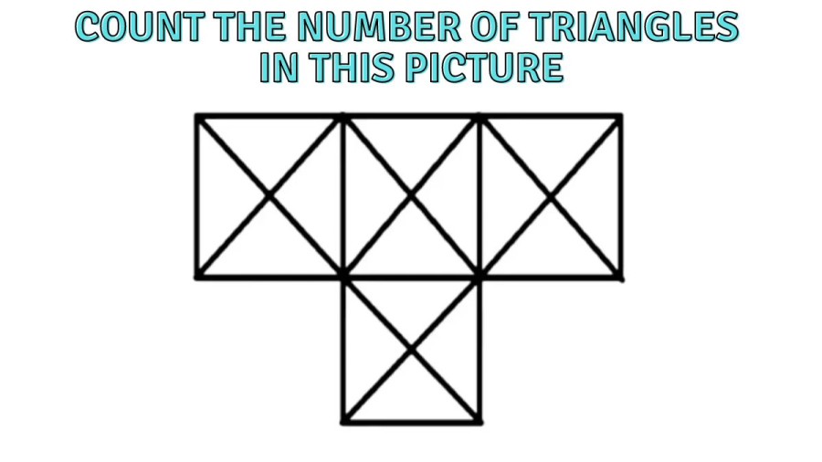 Brain Teaser Eye Test – Count the Number of Triangles in this Picture