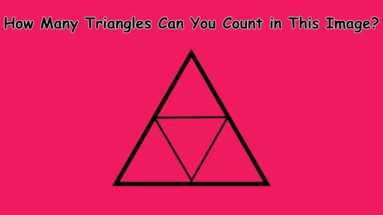 Brain Teaser: How Many Triangles Can You Count in This Image?