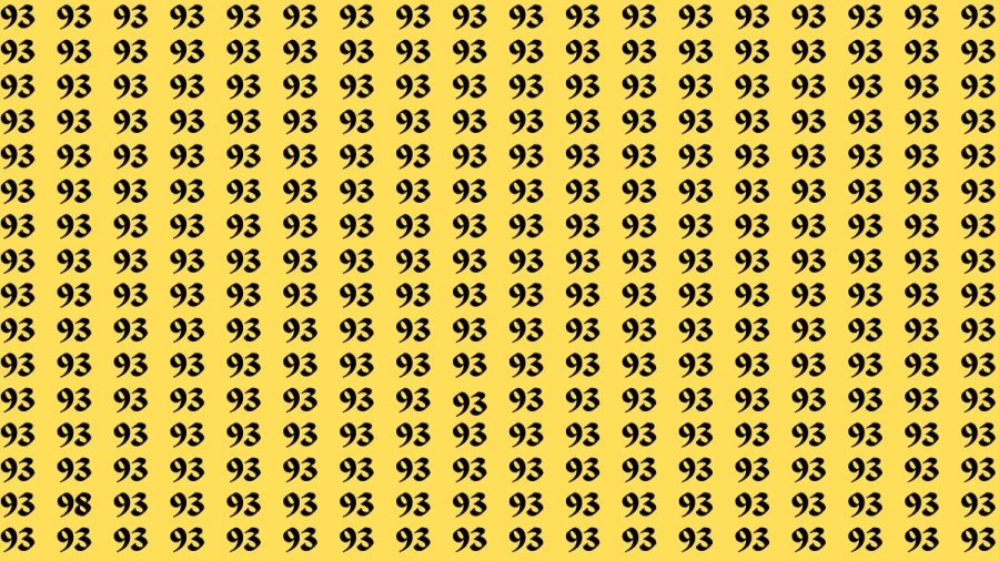 Brain Teaser: If you have 50/50 vision find the Number 98 in 15 Seconds