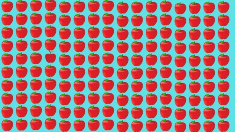 Brain Teaser: If you have Hawk Eyes Find the Different Apple in 6 Seconds