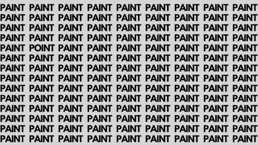 Brain Teaser: If you have Sharp Eyes Find Point among Paint in 15 Secs