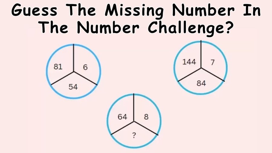 Brain Teaser Math Puzzle – Guess The Missing Number In The Number Challenge?