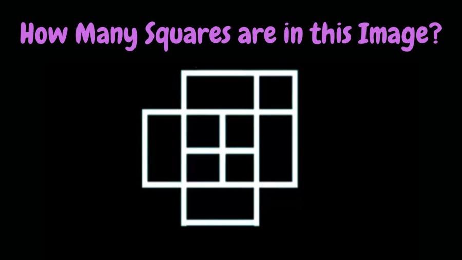 Brain Teaser Observation Test – How Many Squares are in this Image?