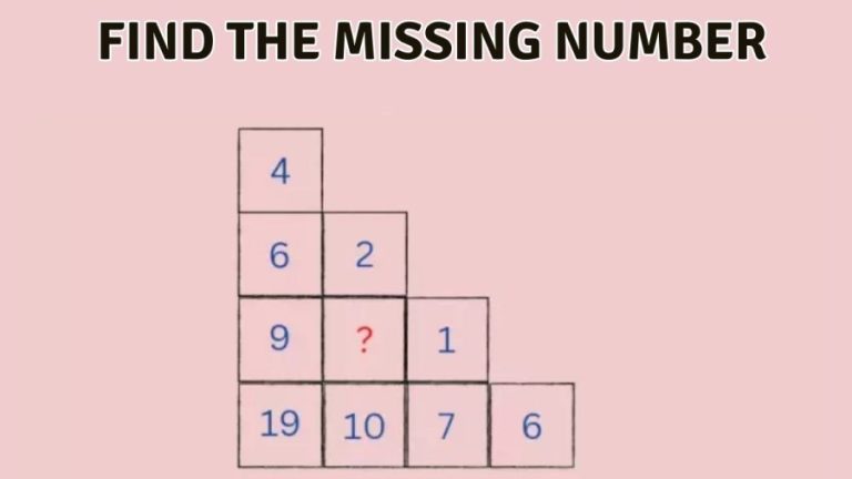 Brain Teaser: Outsmart this Math Puzzle Challenge and Find the Missing Number