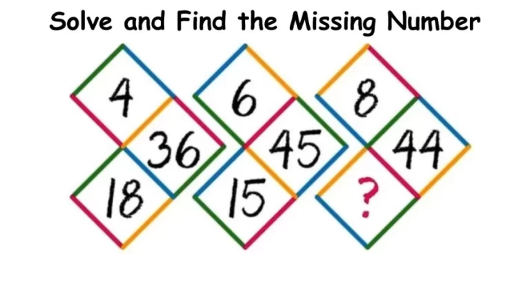 Brain Teaser: Solve and Find the Missing Number || Tricky Math Puzzle