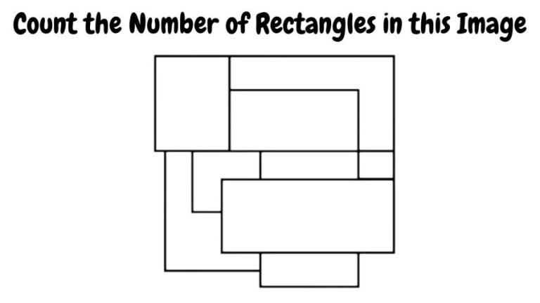 Brain Teaser To Test Your Eyes – Count the Number of Rectangles in this Image